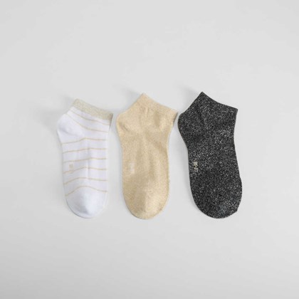 Pack 3 calcetines tobilleros multicolor MERKAL