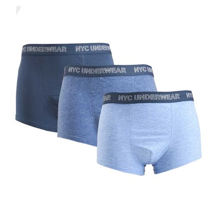 Pack x3 bóxers gamma azul caballero MKL