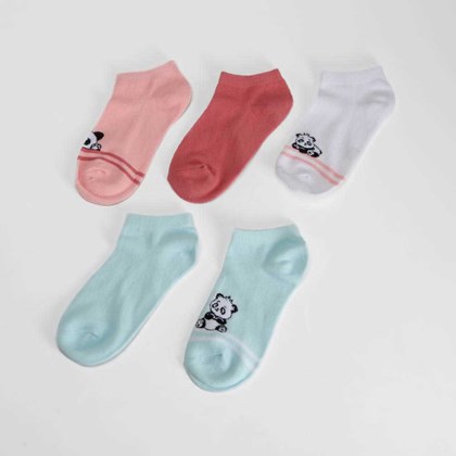 Pack 5 calcetines cortos pandas multicolor MERKAL