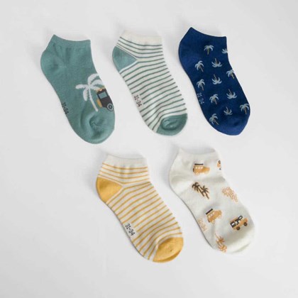 Pack 5 calcetines safari multicolor MERKAL