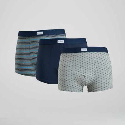 Pack x3 boxers estampados multicolor hombre