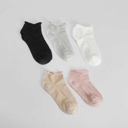 Pack 5 calcetines tobilleros colores MERKAL
