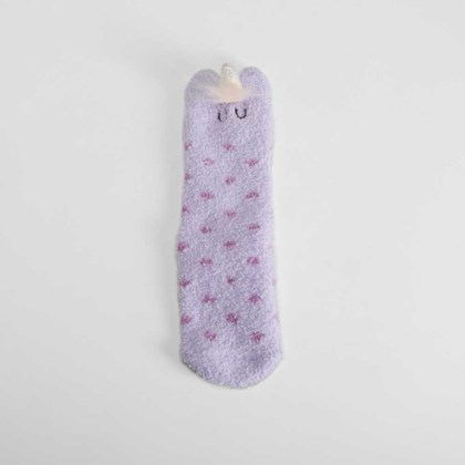 Calcetín antideslizante unicornio lila MERKAL