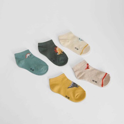 Pack 5 calcetines dinos multicolor MERKAL