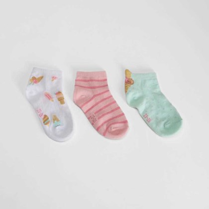 Pack 3 calcetines cortos multicolor MERKAL