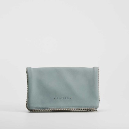 Bolso con solapa azul NYC