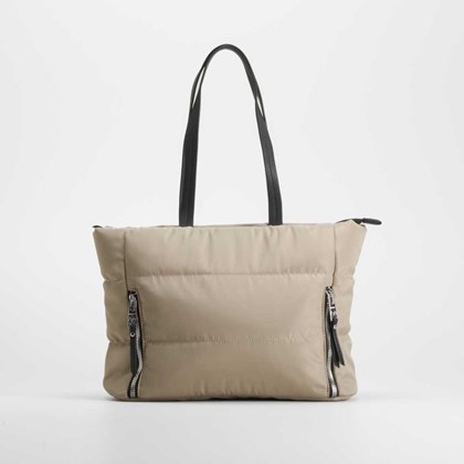 Bolso nylon cremalleras camel NYC