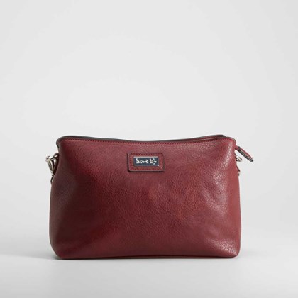 Bolso bandolera burdeos PICCOLA PIU