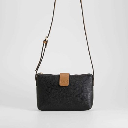 Bolso cruzado elegante negro PICCOLA PIU
