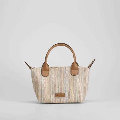 Bolso asa corta multicolor elegante PICCOLA PIU