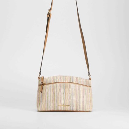 Bolso bandolera rafia multicolor PICCOLA PIU