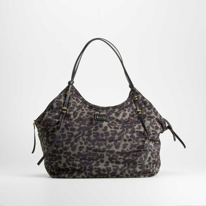 Bolso shopping leopardo kaki PICCOLA PIU