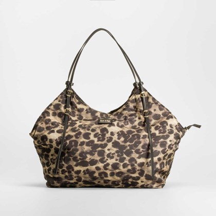 Bolso shopping leopardo camel PICCOLA PIU