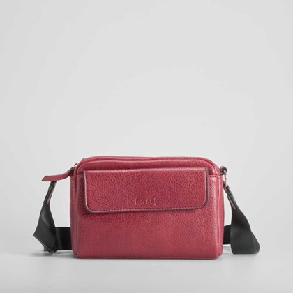 Bolso bandolera color burdeos PICCOLA PIU