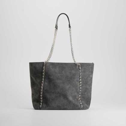 Bolso shopping cadena gris PICCOLA PIU