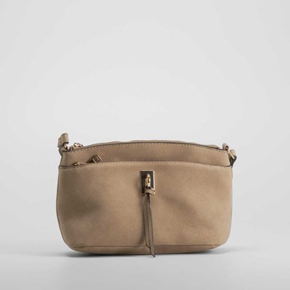 Bolso bandolera bolsillo beige oscuro PICCOLA PIU