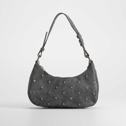 Bolso hombro gondola estrellas gris PICCOLA PIU