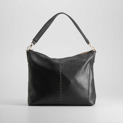 Bolso hombro asa bolitas negro PICCOLA PIU