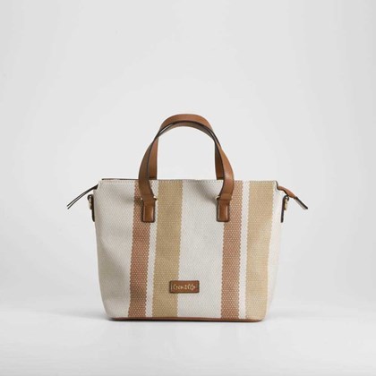 Bolso rayas asas marrón PICCOLA PIU