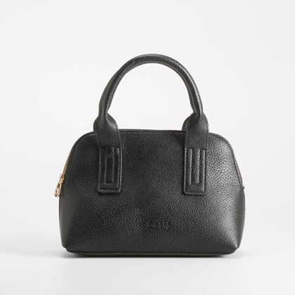 Bolso bandolera asa bombeado negro PICCOLA PIU