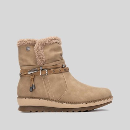 Botín casual pelo beige REFRESH