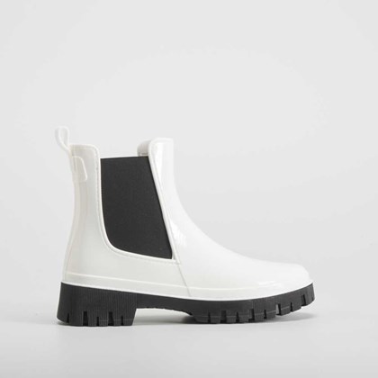 Bota chelsea blanco piso track PICCOLA PIU