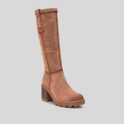 Bota tacón taupe REFRESH