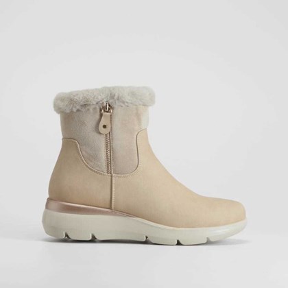 Botín apresky Shock Absorber pelo beige COMFEET