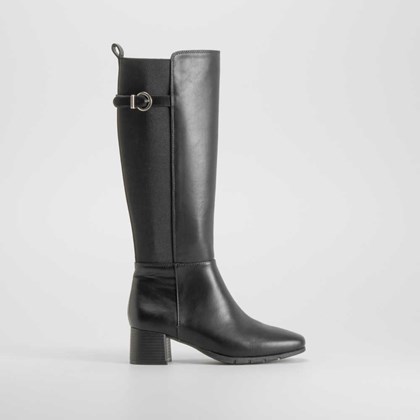 Bota tacón Double Fit negra COMFEET