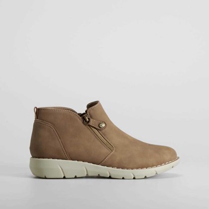 Botín marrón con cremallera SENDA ROAD