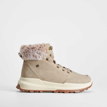 Botín adeportivado cordón beige SENDA ROAD