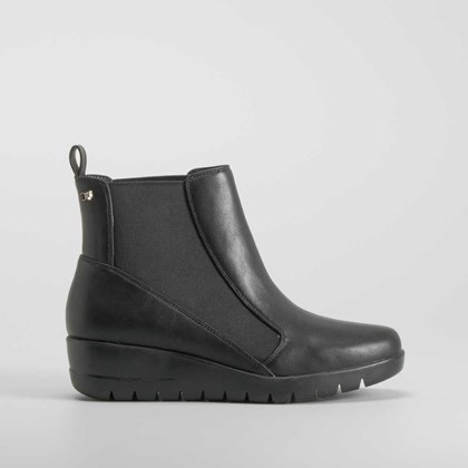 Botín cuña Shock Absorber negro COMFEET