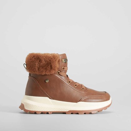 Botín adeportivado cordón marrón SENDA ROAD