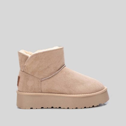 Botín australiano plataforma beige XTI
