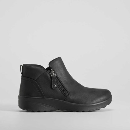 Botín plano Lovely Vibe negro SKECHERS