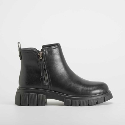 Botín cremallera vestir Soft Insock negro COMFEET