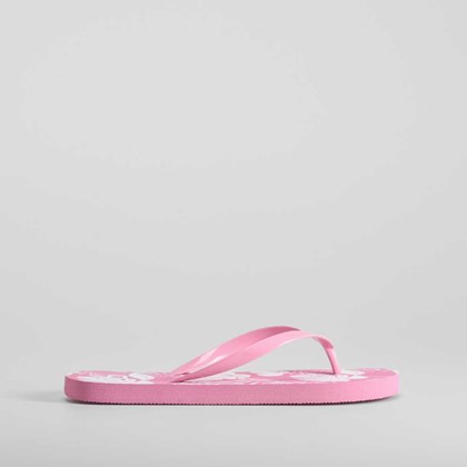Chancla de dedo floral rosa COCONUT