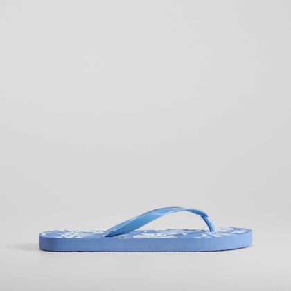 Chancla de dedo floral azul COCONUT