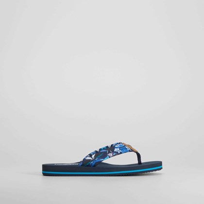 Chancla de dedo estampado floral azul BEPPI