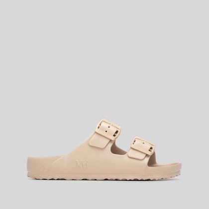 Chancla doble hebilla beige XTI