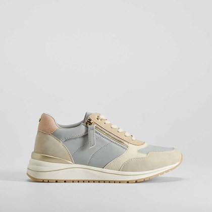 Sneaker cremallera Shock Absorber azul COMFEET