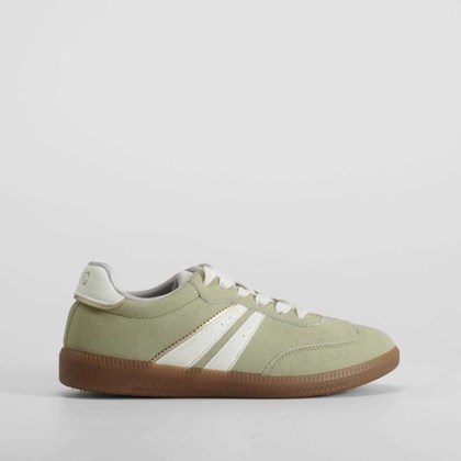 Sneaker verde suela caramelo NYC