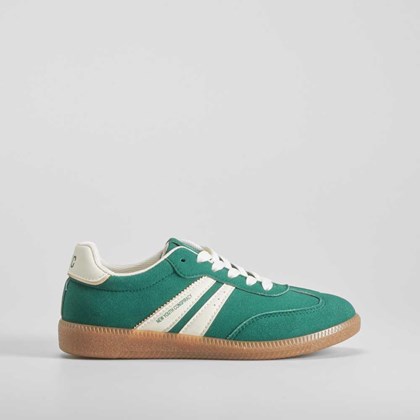 Deportiva sneaker suela caramelo verde oscuro NYC