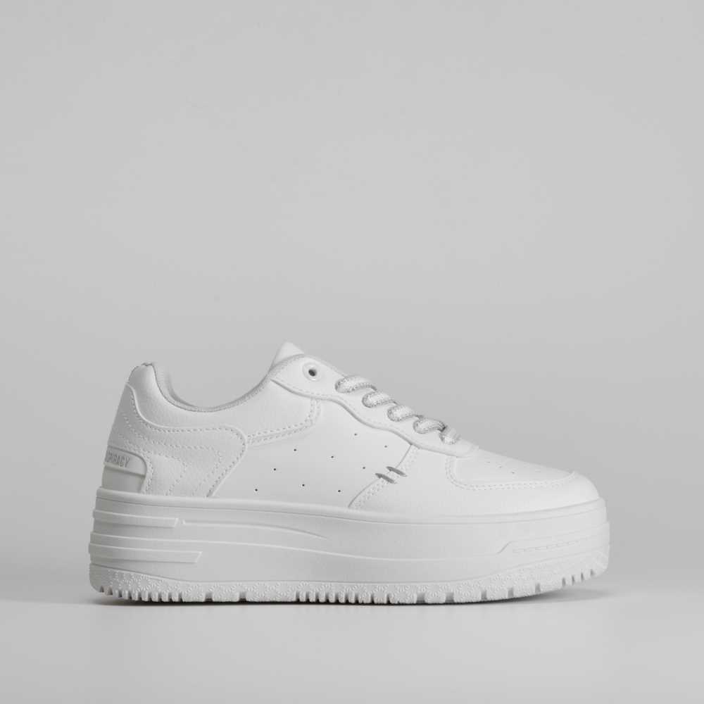 Deportiva plataforma básica blanca NYC Merkal Calzados