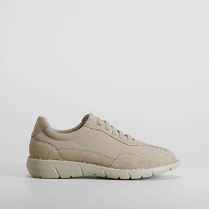 Zapatilla casual elásticos beige SENDA ROAD