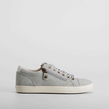 Zapatilla casual gris con cremallera SENDA ROAD