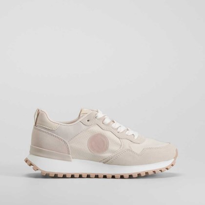 Sneaker beige y rosa pastel XTI