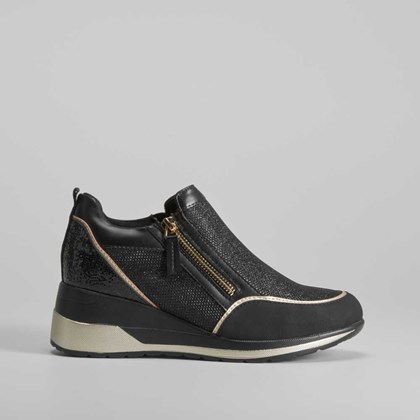 Sneaker cremallera y cuña PICCOLA PIU