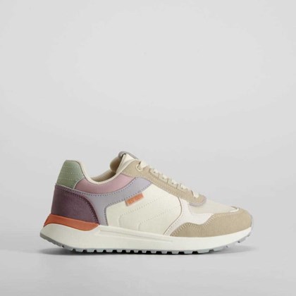 Zapatilla casual multicolor y beige NYC