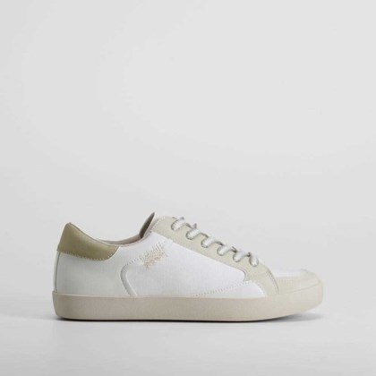 Zapatilla urbana bicolor blanca y beige SENDA ROAD